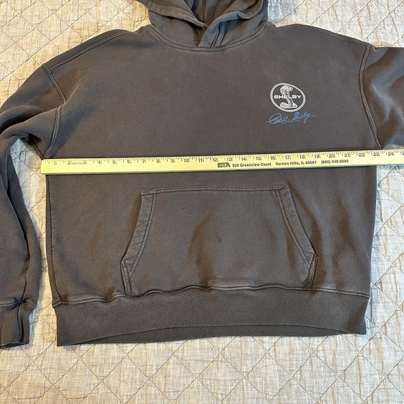 Hollister Shelby Daytona Coupe Cobra Hoodie Mens M Gray Pullover Carroll - Picture 5 of 11